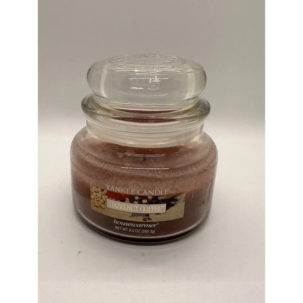 Yankee Candle Hazelnut Coffee Housewarmer 9.5 oz Small‎ Jar Retired Scent
